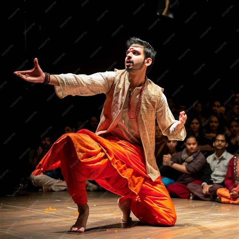 Premium Photo Male Kathak Dancer Performing On Stage In Front Of Audience Premium Photo Male Kathak Dancer Performing On Stage In Front Of Audience