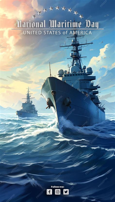 Premium Photo Navy Ship In The Middle Of The Ocean Artificial