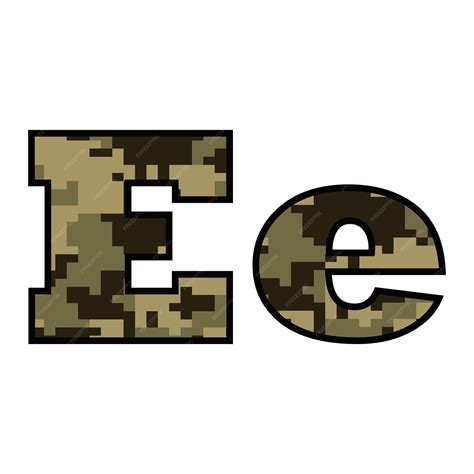 Premium Vector Army Font Vector Camo Alphabet Navy Design Letter