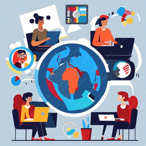 Premium Vector Cultural Convergence In The Face Of Global Challenges