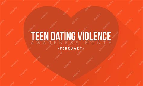 Premium Vector February Is National Teen Dating Violence Awareness