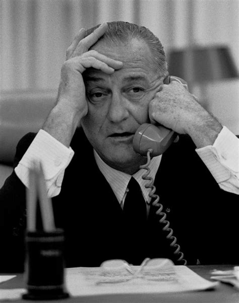 President Lyndon Johnson On The Telephone In The White House July 17 History Item Varevchisl033ec112 Posterazzi