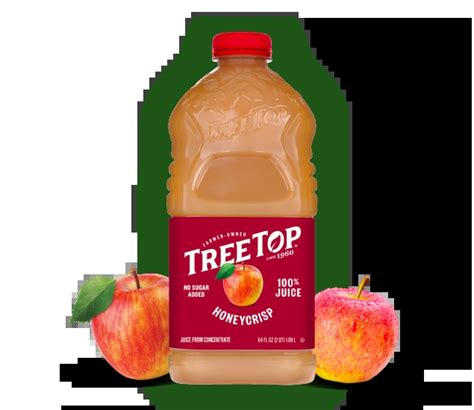Pressed Juice Treetop Honeycrisp Apple Juice Tree Top Apple Juice 64 Oz  Tree Top 100% Pure