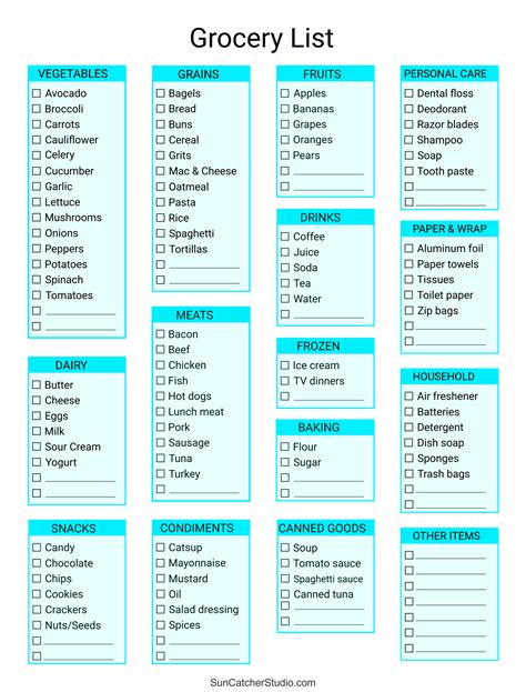 Printable Grocery List Editable Pdf Ideas For The Home Printable Grocery List Editable Pdf Ideas For The Home