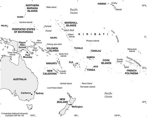 Printable Map Of Pacific Islands