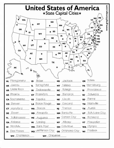 Printable Map With States And Capitals Ruby Printable Map