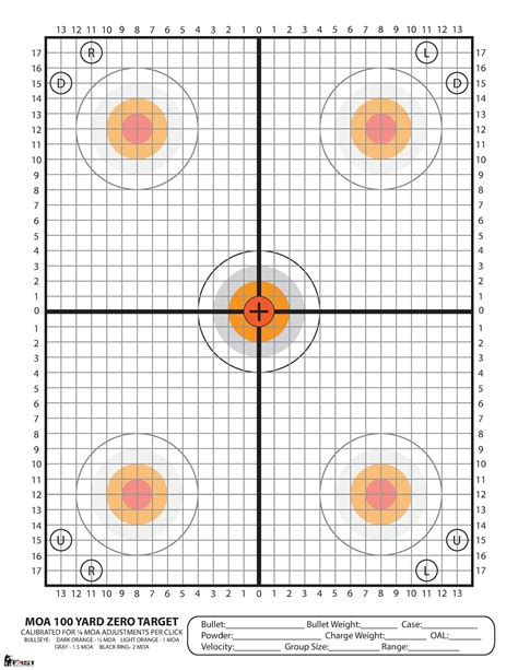 Printable Targets For Sighting In A Rifle Printable Word Searches