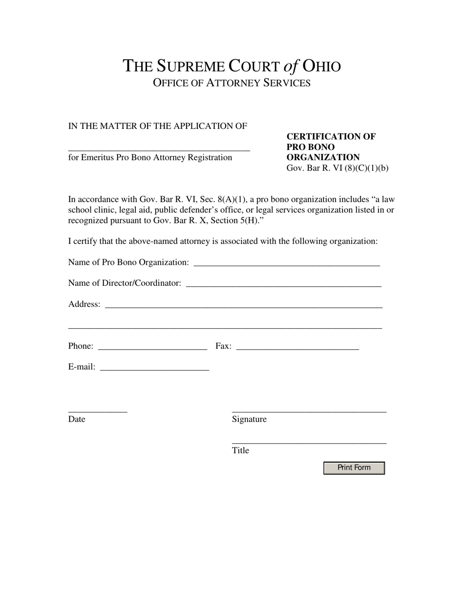 Pro Bono Requirement Certification Doc Template Pdffiller