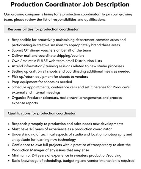 Top Tips for Landing Production Coordinator Jobs in 2024