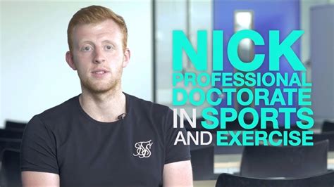 Professional Doctorate In Sport And Exercise Psychology At Ljmu Youtube