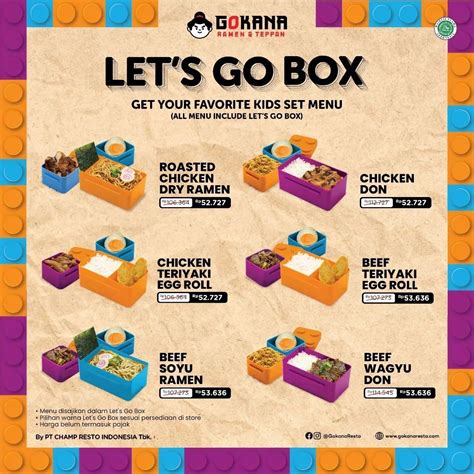 Promo Gokana Let S Go Box Tambah Rp 3 636 Dapat Set Menu Sopasti Com