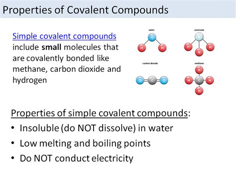 Properties Of Covalent Compounds Edexel 9 1 Teaching Resources