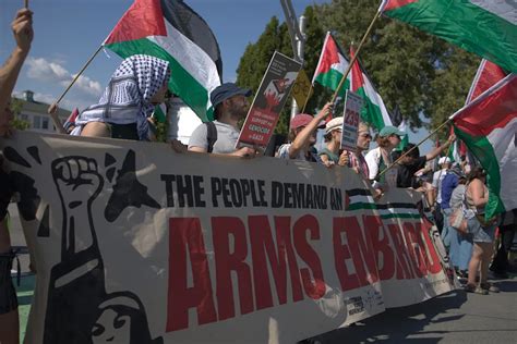 Protesters Call For Arms Embargo As Training Material En Route To Israel From Quebec Cbc News Protesters Call For Arms Embargo As Training Material En Route To Israel From Quebec Cbc News