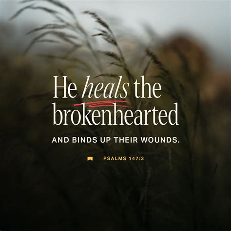 Psalm 147 3 He Heals The Brokenhearted And Binds Up Their Wounds
