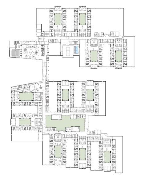 Psychiatric Hospital Floor Plan