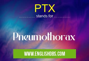 Ptx Medical Abbreviation