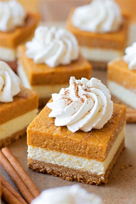 Pumpkin Pie Cheesecake Bars Are Full Of Fall Spices This Layered