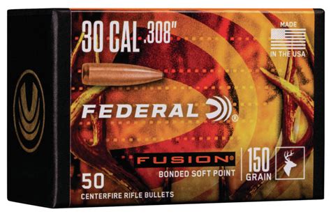 Puntas Federal Fusion Calibre 308 150 Grains 50 Unidades