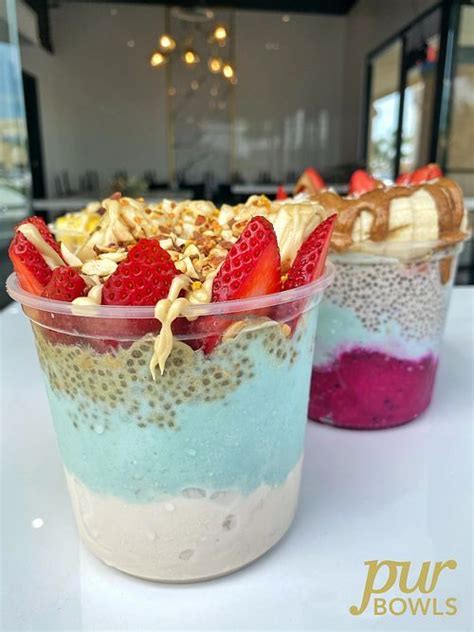 Pur Bowls Acai Bowls Huntington Beach California Ice Cream Happycow