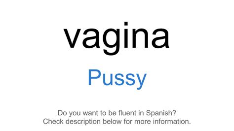 Pussy in Spanish Translation