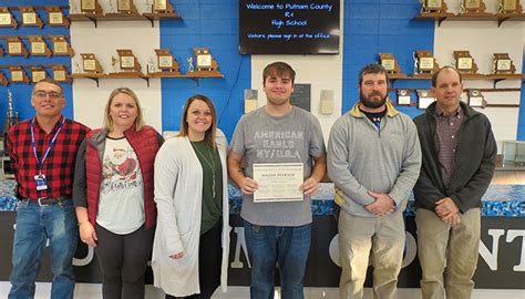 Putnam County School District Announces Career And Technical Ed Student Of The Month