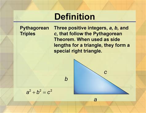 Pythagorean Triples Definition Formula Examples Facts