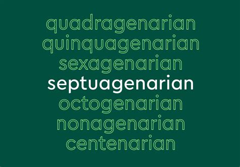 Quadragenarian Octogenarian And Other Decade Age Names Dictionary Com