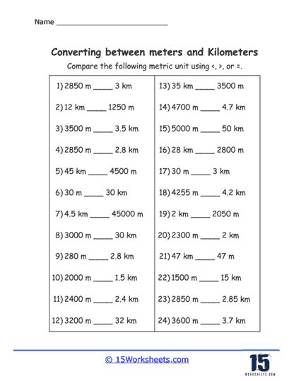 Question Video Converting And Comparing Between Meters And Kilometers