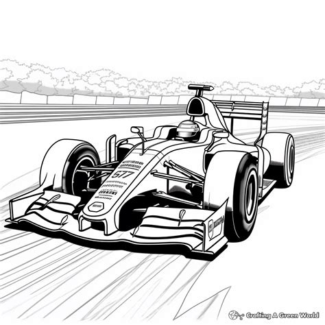 Race Car Coloring Page Ideas for Kids