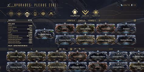 Railjack Build Share Intrinsic Farm Focused R Warframe
