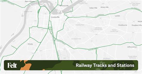 Railway Tracks And Stations In The City Of Louisville Kentucky