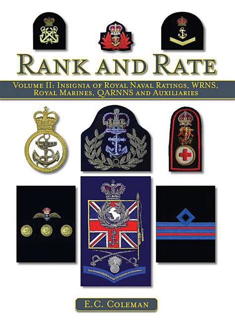 Rank And Rate Insignia Of Royal Naval Ratings Wrns Royal Marines Qarnns And Auxiliaries Coleman E C 9781847973085 Amazon Com Books