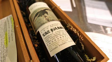 Rare Auction Of Sine Qua Non Wines Los Angeles Times