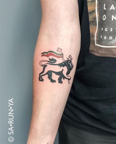Rasta Lion Of Judah Tattoo