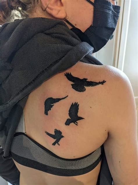 Raven Bird Tattoo Designs Amazon Com Lasting 1 2 Weeks Juice
