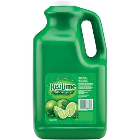 Realime 100 Lime Juice 1 Gallon Us Foods Chef Amp 39 Store