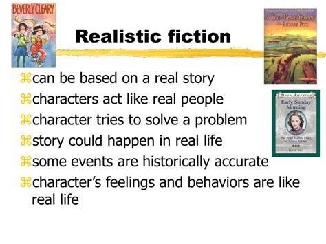 5 Ways Define Realistic Fiction