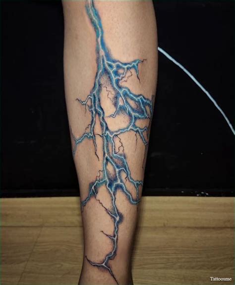 Realistic Lightning Tattoo