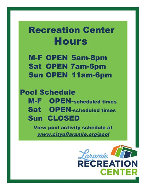 5 Rec Center Hours Tips
