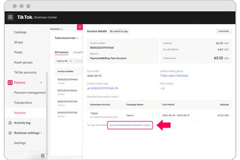 Rechnungen Verwalten Tiktok Business Center