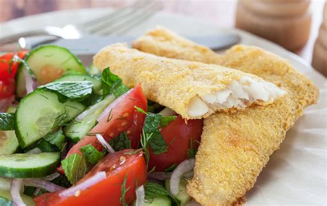 Recipe Cornmeal Crusted Turbot With Tomato And Cucumber Salad Whole Foods Market Recipe Cornmeal Crusted Turbot With Tomato And Cucumber Salad Whole Foods Market