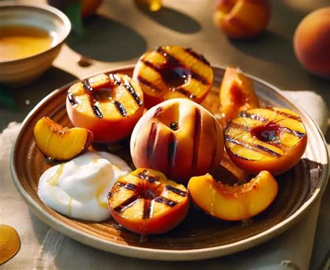 Recipe Of The Week 21 Grilled Peaches With Yogurt New Horizon