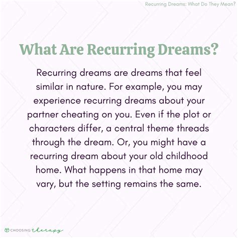 Recurring Dreams Taking A Look Inside The Mind Recurring Dreams Taking A Look Inside The Mind