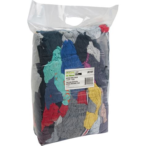 Recycled Material Wiping Rags Cotton Mix Colours 10 Lbs Rmp