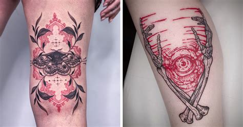 Red And Black Tattoo Ideas
