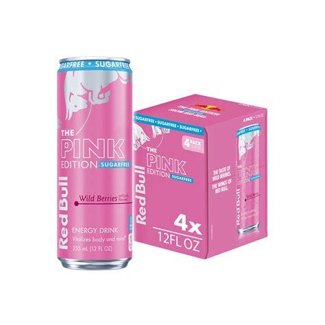 Red Bull Pink Edition Sugarfree Energy Drink Wild Berries 12 Fl Oz