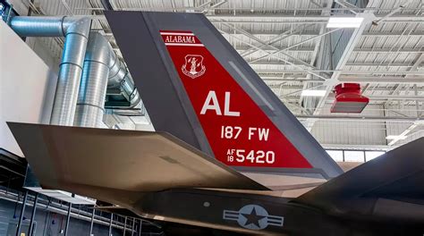 Red Does Look Good The Tails Of The Recently Arrived F 35A Lightning Ii Aircraft At The Alabama Air National Guard S 187Th Fighter Wing In Montgomery Alabama Were Painted Red Honoring The