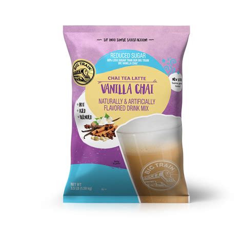 Reduced Sugar Vanilla Chai Tea Latte Beverage Mix 4 X 3 5Lb Bags