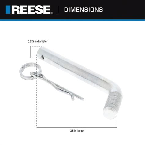 Reese 7091600 Trailer Hitch Pin Clip Fits 2 Inch 2 1 2 Inch Square Receivers 5 8 Inch Pin Diameter Zincmax Reese 7091600 Trailer Hitch Pin Clip Fits 2 Inch 2 1 2 Inch Square Receivers 5 8 Inch Pin Diameter Zincmax