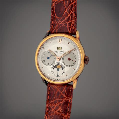 Reference 41301 A Gold Plated And Stainless Steel Triple Calendar